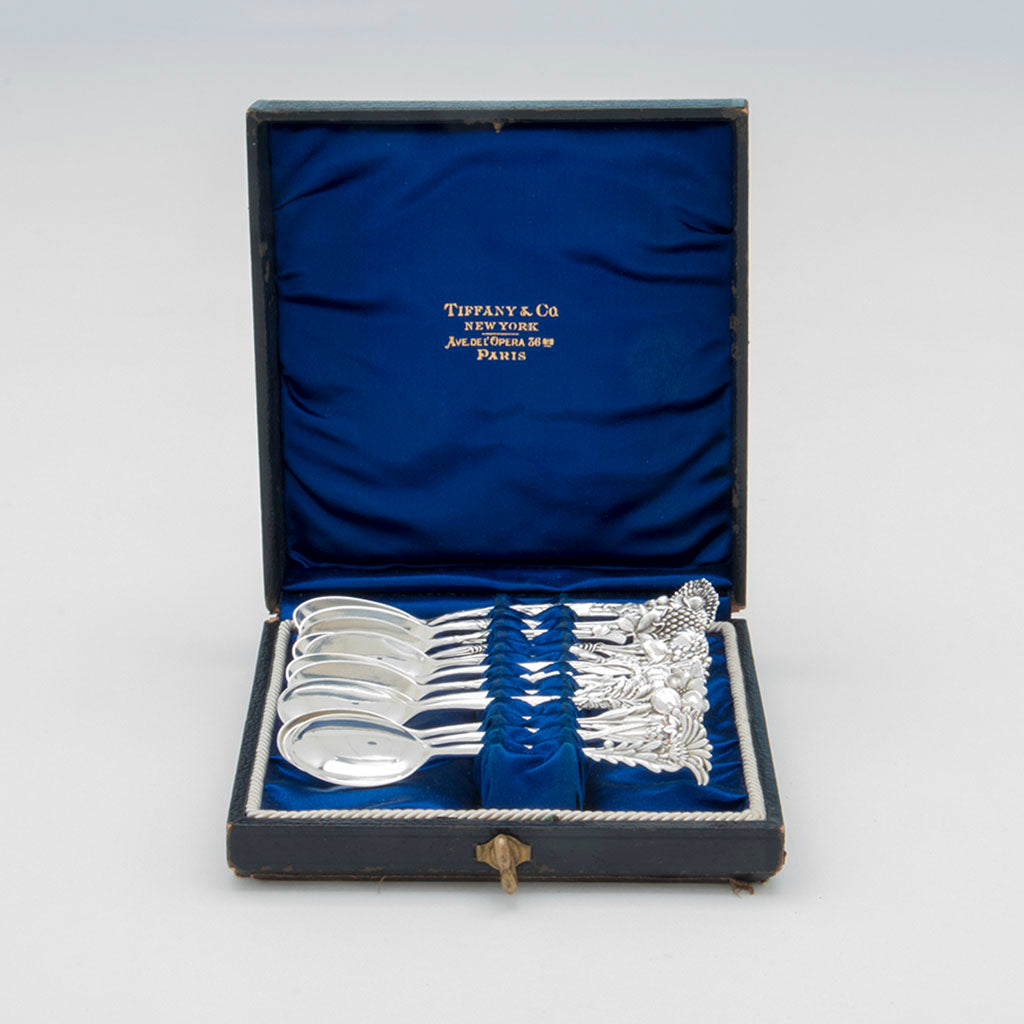 Tiffany & Co. 'Floral' Antique Sterling Silver Demitasse Spoons