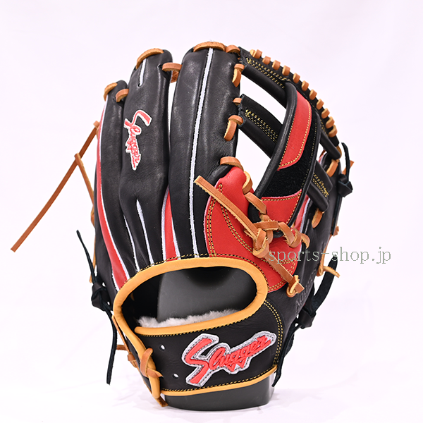 久保田スラッガー 軟式用 オーダー DS1 W57 レッド×ブラック 中指 一体