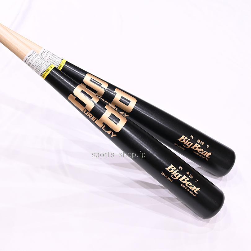 シュアプレイ 限定品 軟式用 木製 バット マットブラック 牧モデル