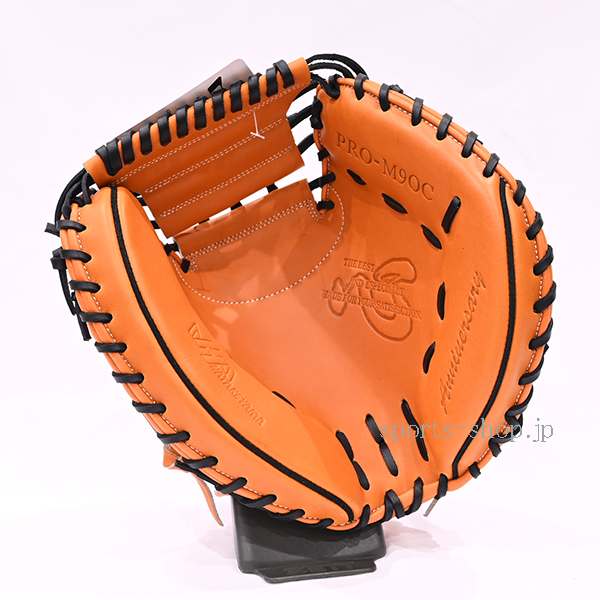 ハタケヤマ 40周年記念 限定品 PRO-M9OC オレンジ 中国 捕手用 軟式