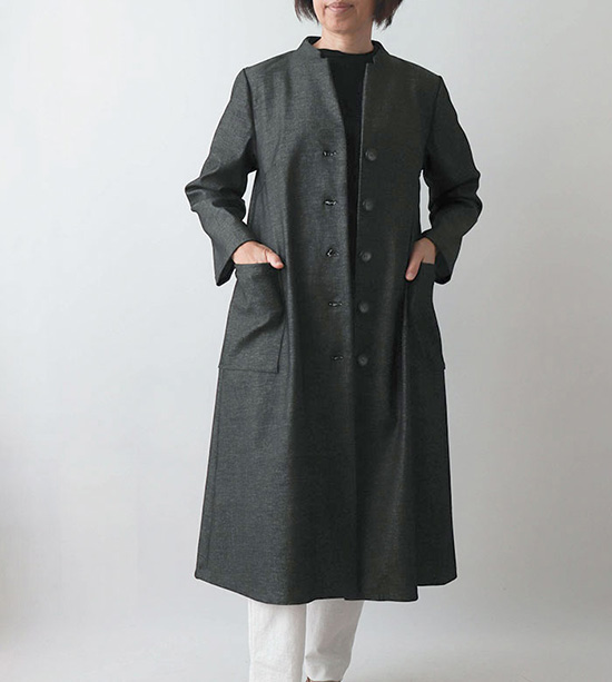 実物大型紙【No.657】切り込み衿コート(SML・2L) [M便 1/3]の通販