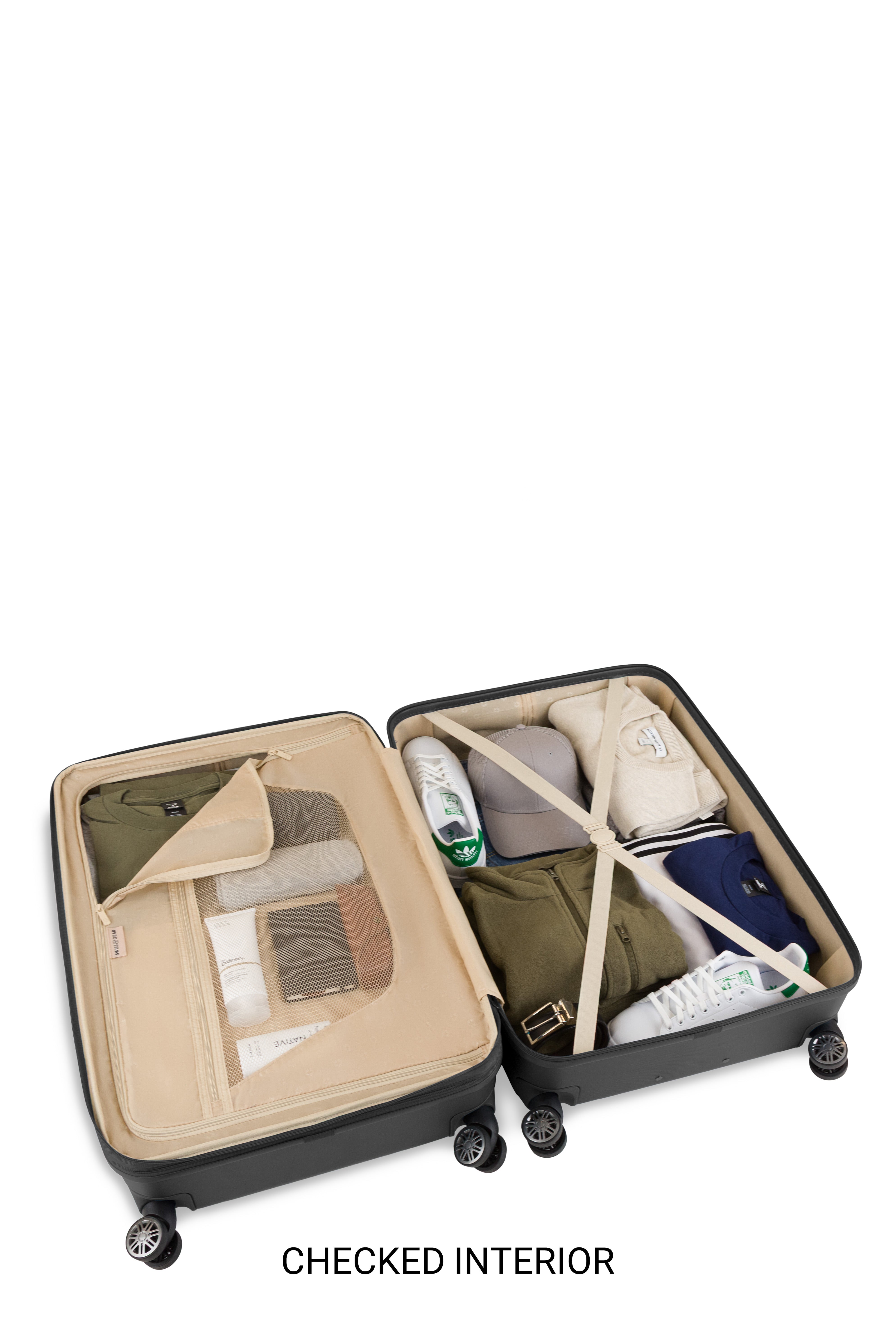 SWISSGEAR Cascade II 3-Piece Spinner Set in Limited Edition Black