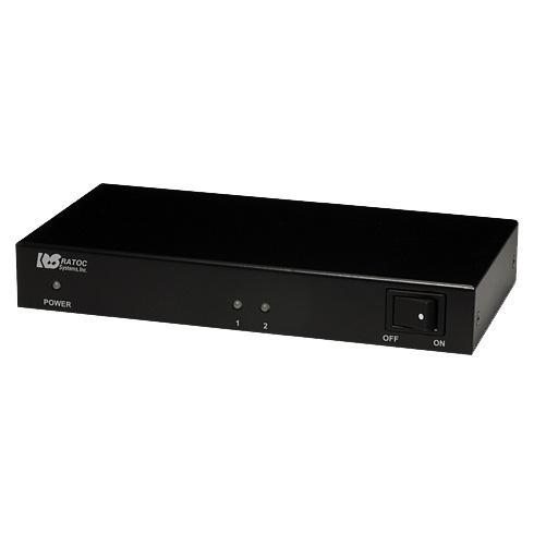 RATOC Systems REX-HDSP2-4K 4K60Hz/HDCP2.2 1入力2出力 HDMI分配器