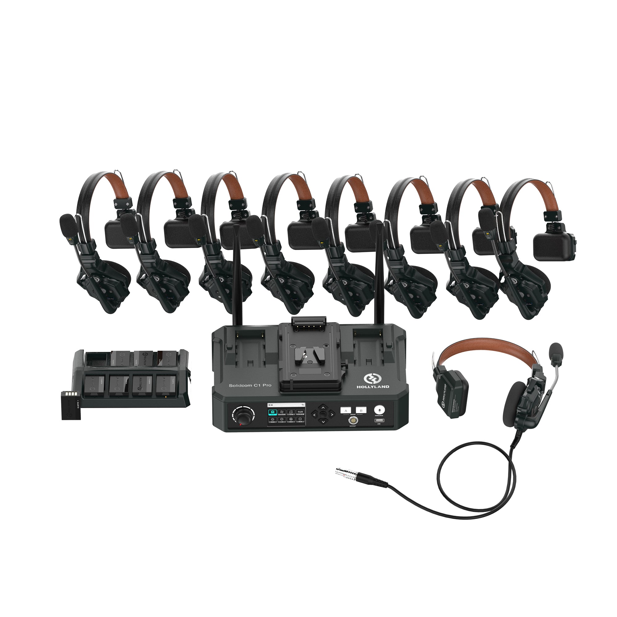 Hollyland ワイヤレスインカムヘッドセット Solidcom C1 Pro(ノイズ