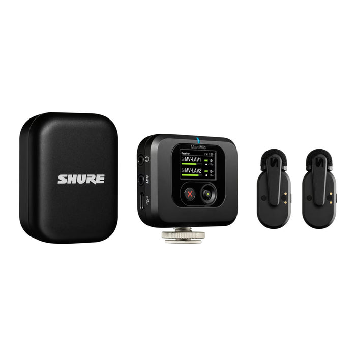 SHURE MoveMic Two 受信機キット（2本入り/充電ケース付き/受信機