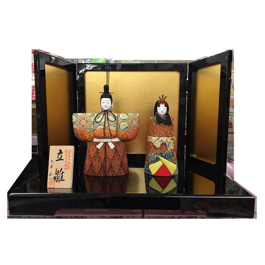 特別ご奉仕価格】大里彩作 ひな人形 「木目込み立雛飾り」 商品詳細