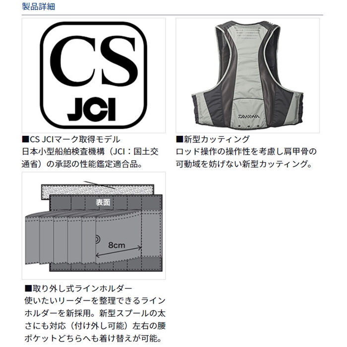 ダイワ DF-3623 フローティングベスト M ブラック - 釣具のポイント