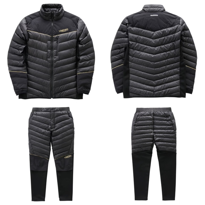 シマノ リミテッドプロ テックダウン スーツ M リミテッドブラック MD