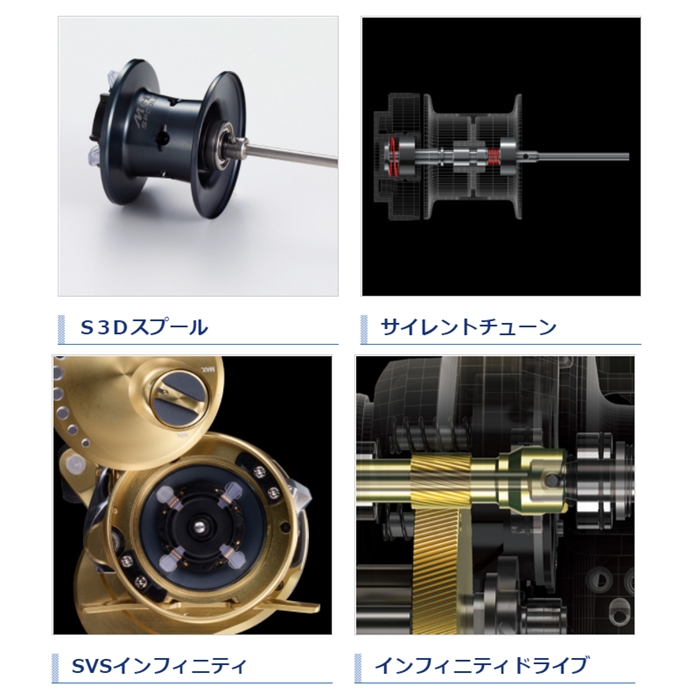 シマノ カルカッタコンクエスト 100 RIGHT(右) (ベイトリール) [2021年