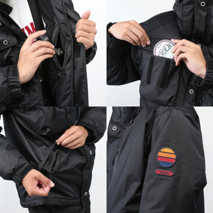 マズメ マズメ コアオールウェザースーツ M インクブラック MZFW-793