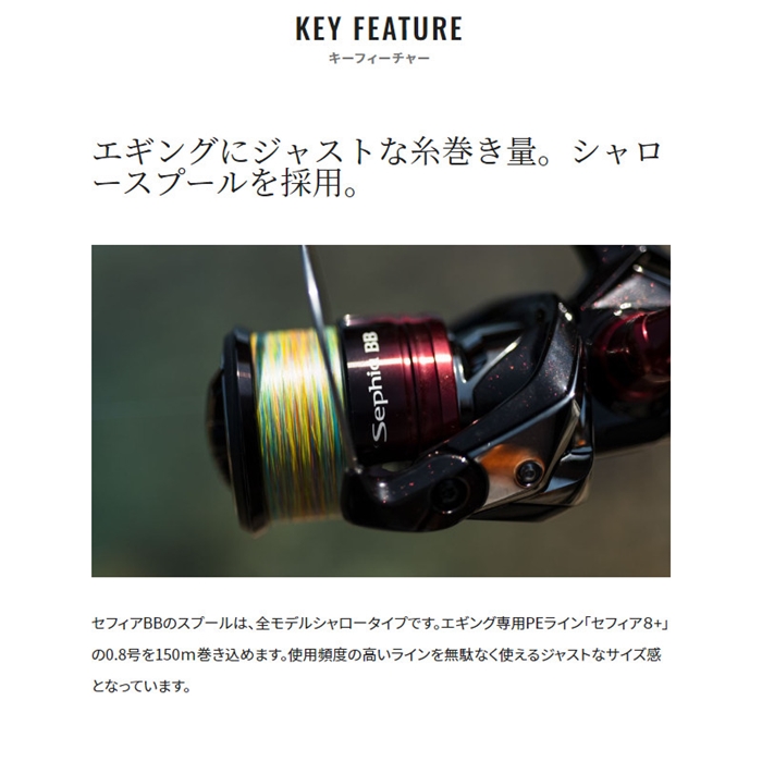 シマノ セフィア BB C3000S 22年モデル エギングリール - 釣具の