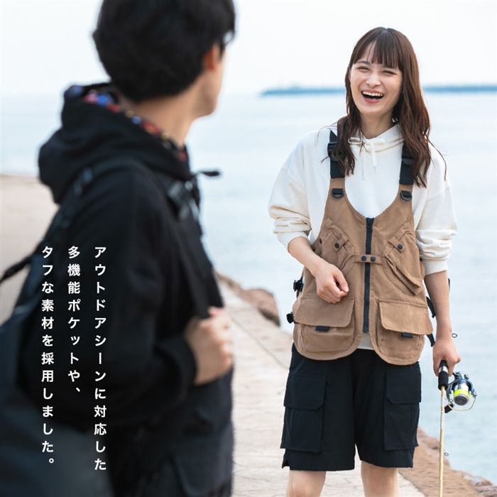 Oraio(オライオ) フィッシングベスト S ブラック - 釣具のポイント