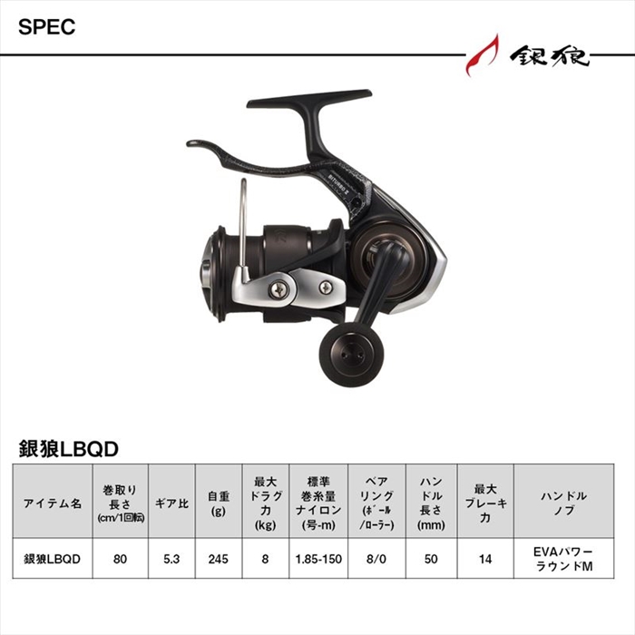 ダイワ 25 銀狼LBQD レバーブレーキリール - 釣具のポイント 【公式