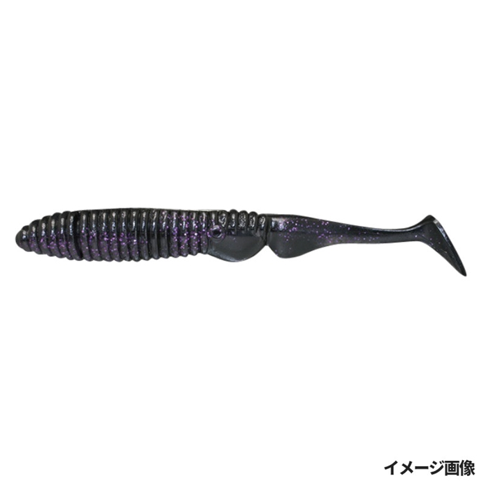 ジャッカル アンモナイトシャッド 3インチ マルハタセクシーブラック