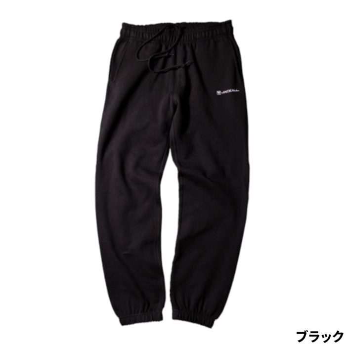 ジャッカル ヘビーウェイトスウェットパンツ M ブラック - 釣具の