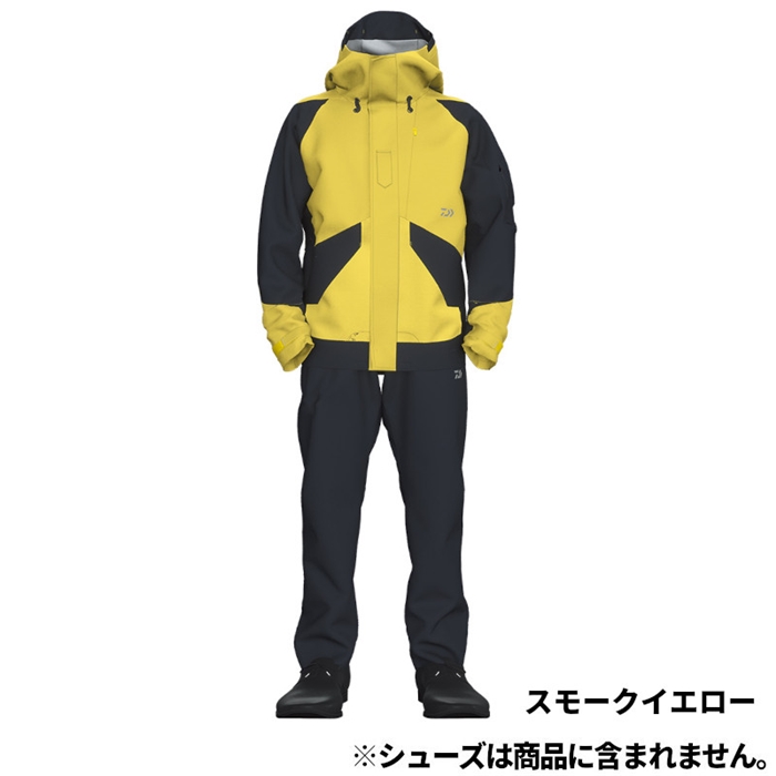 ダイワ DR-3223 レインマックスGEレインスーツ M スモークイエロー