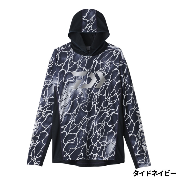ダイワ DE-3725 フーディーゲームシャツ M タイドネイビー - 釣具の