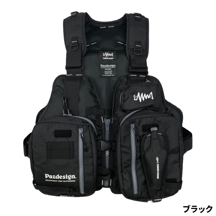 釣りビジョン×パズデザイン フローティングベスト XV FV-F401A