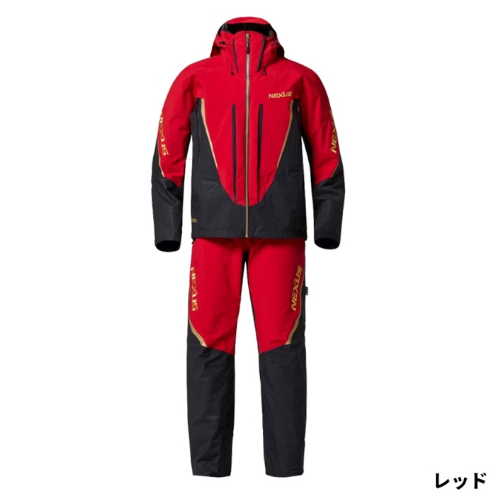 シマノ ゴアテックス レインスーツ M レッド RA-101X - 釣具のポイント