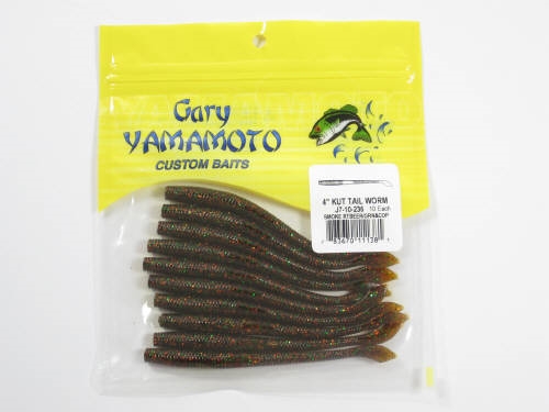 ゲーリーヤマモト 4インチ カットテールワーム 236（ライトスモーク