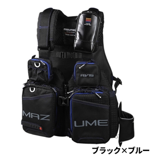 マズメ mazume タイドマニアライフジャケット フリー ブラック×ライム