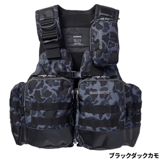 シマノ アクトゲームベスト L ブラックダックカモ VF-274W - 釣具の