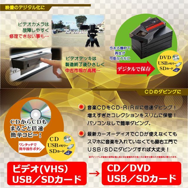 送料無料！パソコン要らず！録画・録音かんたん録右エ門BWS-DMR-0720