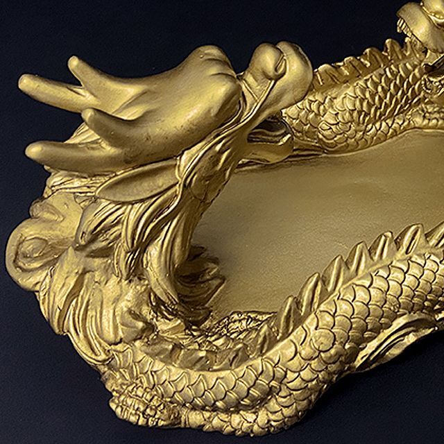 風水・開運祈願「双龍浄化皿」LEP-SRYUJS