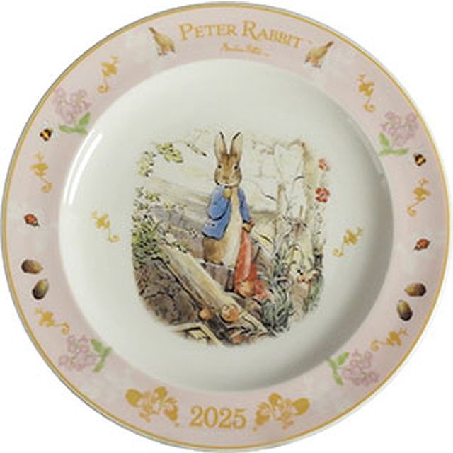 PETER RABBIT 絵皿 20cm皿（ピーターラビット2025イヤーズプレート）お