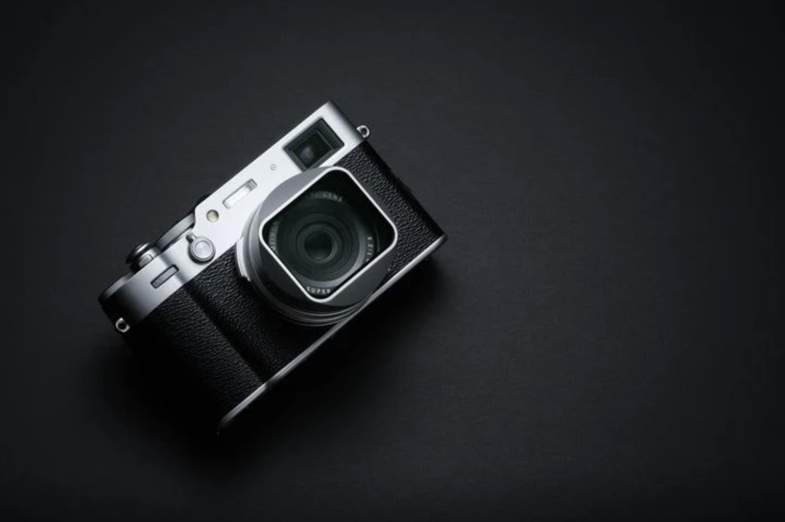 Squarehood X100 Glass (Haze 10%) SILVER Lens Hood NEW - For Fuji X100