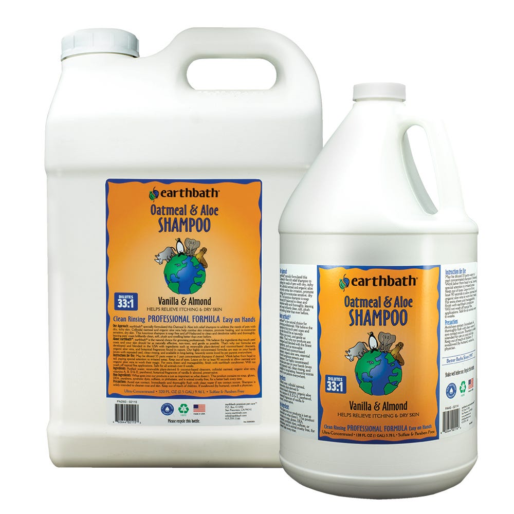 earthbath Oatmeal & Aloe Dog Grooming Shampoos