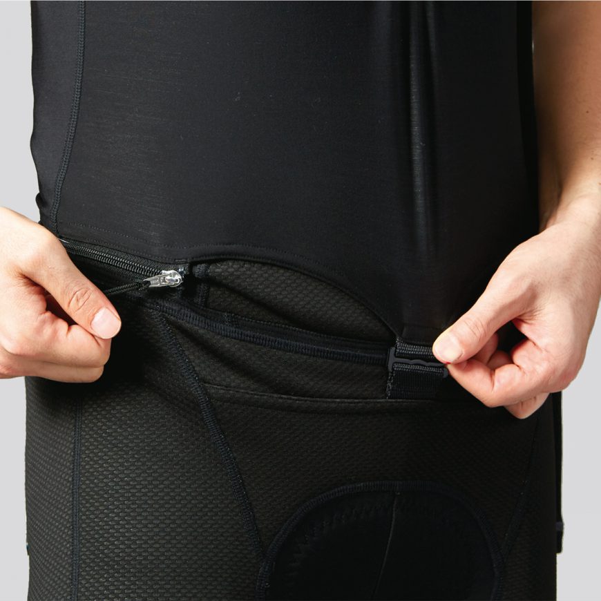 T6700-3DNP：ウィンドブレーク クイック ビブ サーモ タイツ | パール