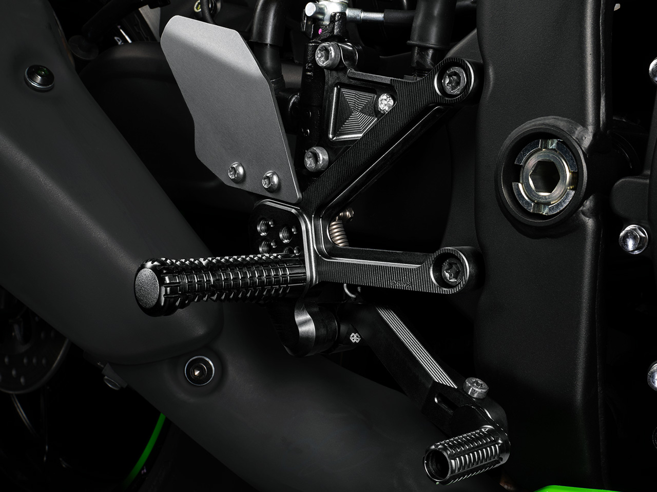 ZX4R/R カスタム バックステップ フットレスト ペダル