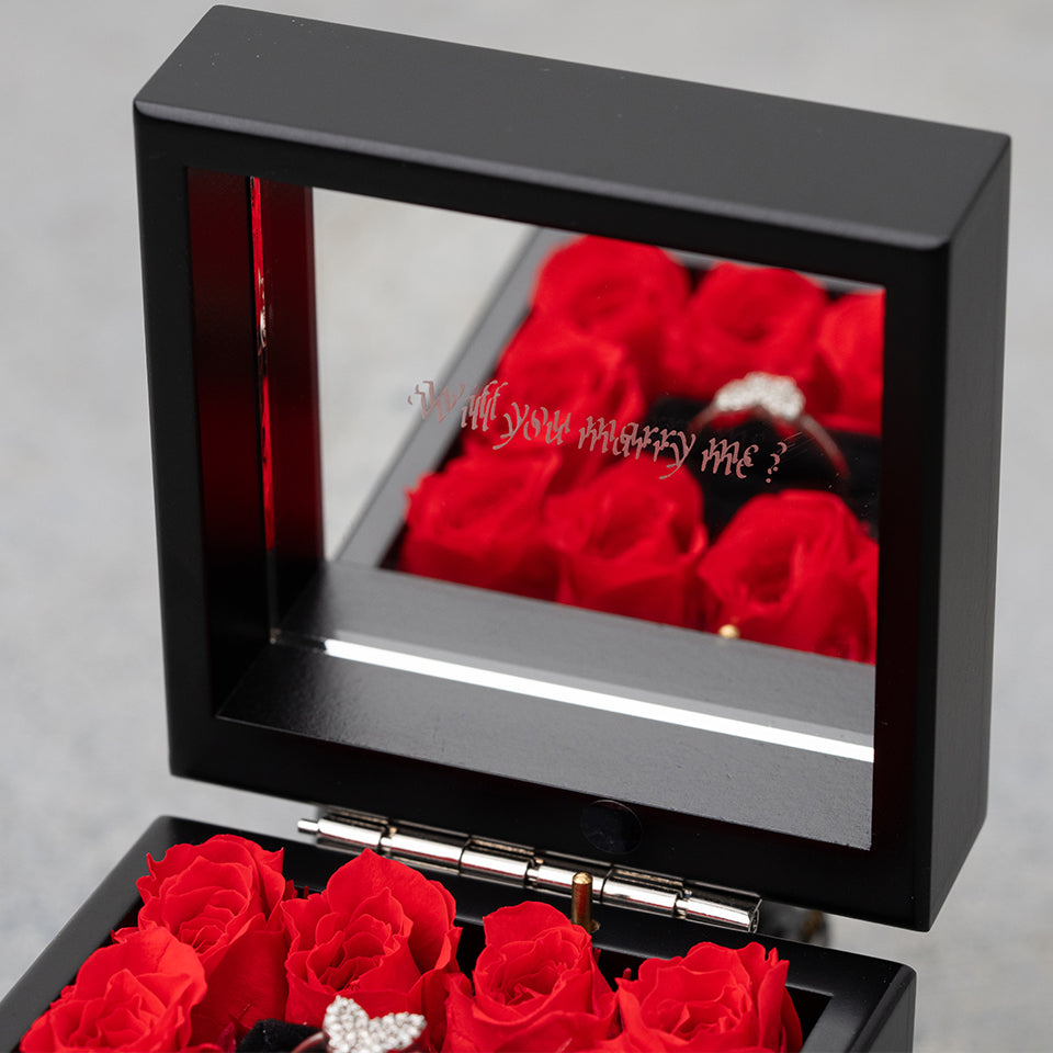 ミニ高級オルゴールボックス プロポーズ用 – パティスリーフラワー