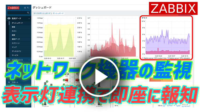 Zabbix 連携動画 | PATLITEチャンネル | オンラインサービス - 学ぶ