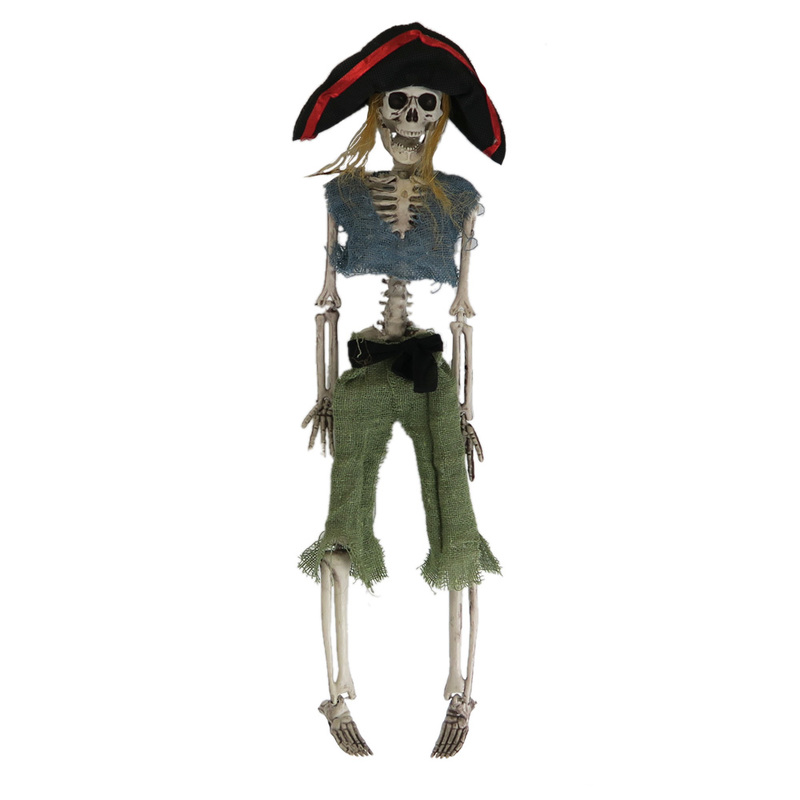 スケルトン 海賊 ガイコツ 152cm 模型 お化け屋敷 ハロウィン 海賊骸骨