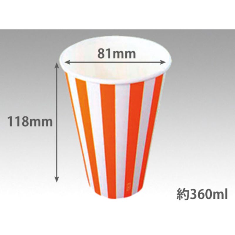 紙コップ SCM-360P ストライプ 東罐興業 | テイクアウト容器の通販