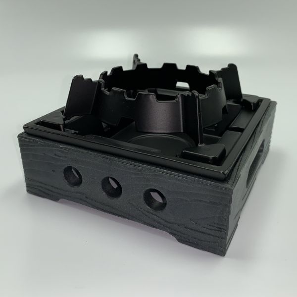 固形燃料用コンロ M11-504 民芸こんろ B-1 黒 マイン | テイクアウト