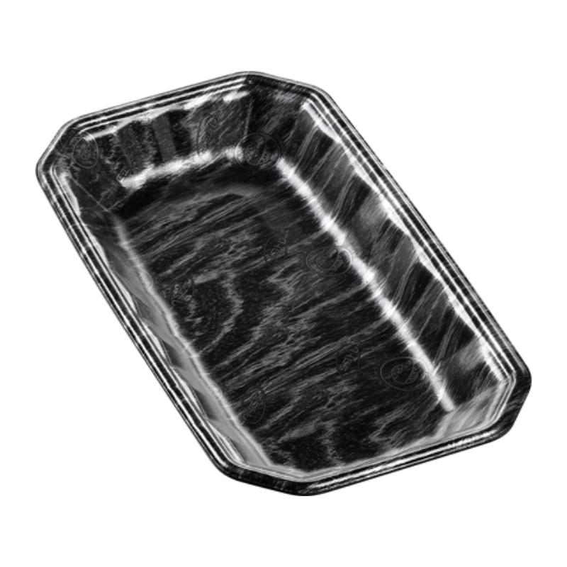 発泡トレー メガプレート27-15(30)平 エコ黒木銀 エフピコ