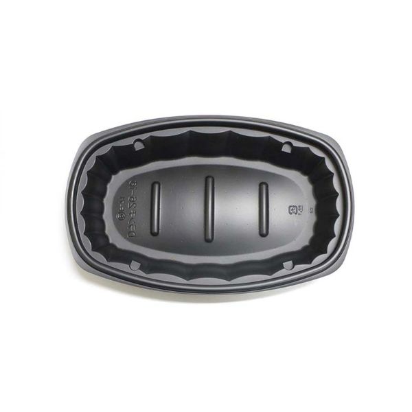 軽食容器 Dランチ26-16本体 黒 デンカポリマー | テイクアウト容器の