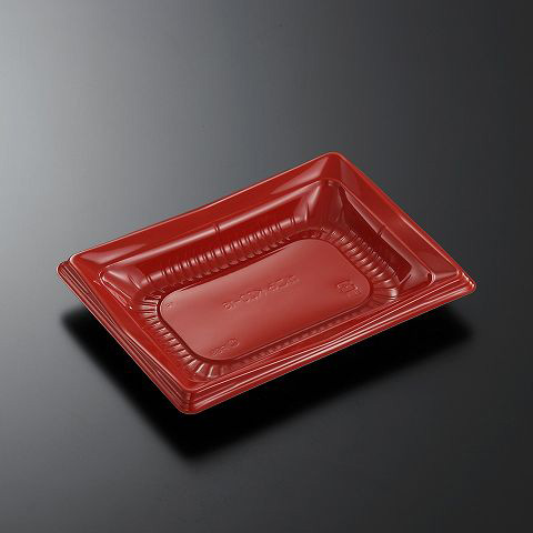 どんぶり容器 CT かこみ K20-15 朱-BK 身L1 中央化学 | テイクアウト