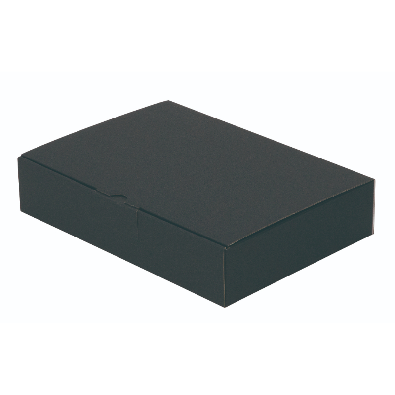 ギフト箱 EE-62B はっ水宅配箱 6cm 黒 ヤマニパッケージ