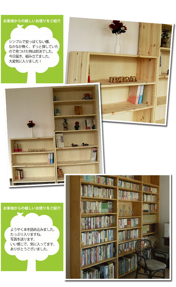 北欧パイン無垢集成材 オーダーラック Leaf（リーフ）ペイント工房