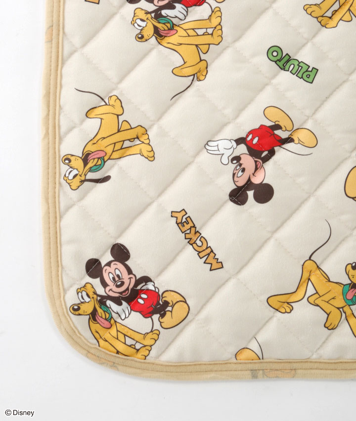 Disney】（ミッキー＆フレンズ）敷パッド(シングル ベージュ