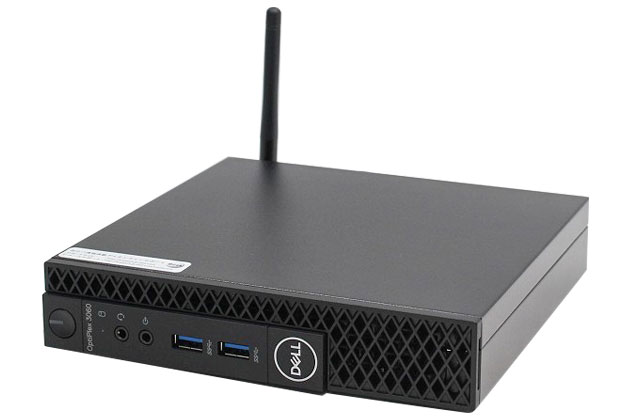 即納パソコン】OptiPlex 3060 Micro 無線アンテナ付(SSD新品) 【中古