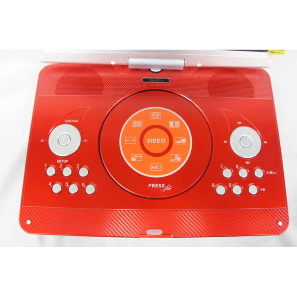 中古B]ポータブルDVDプレイヤー レッド: PCボンバー