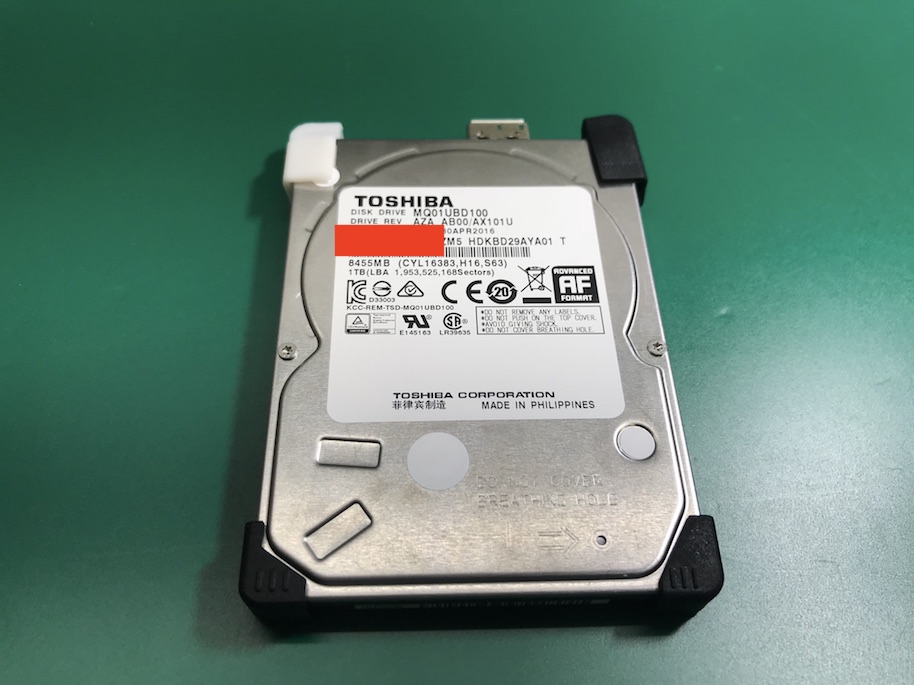 TOSHIBA HD-AC10TK 中度物理障害のデータ復旧事例 | 【PC Fixs