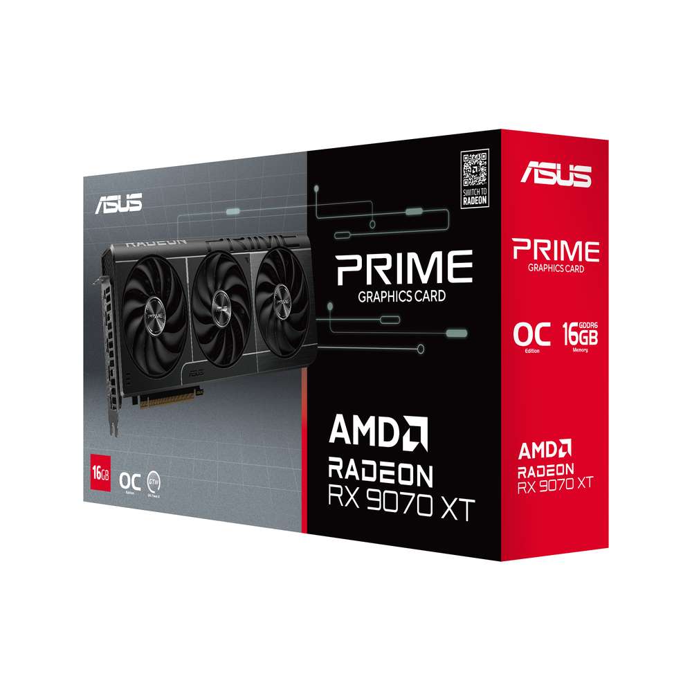 ASUS Prime Radeon RX 9070 XT OC Edition 16GB GDDR6 | パソコン工房