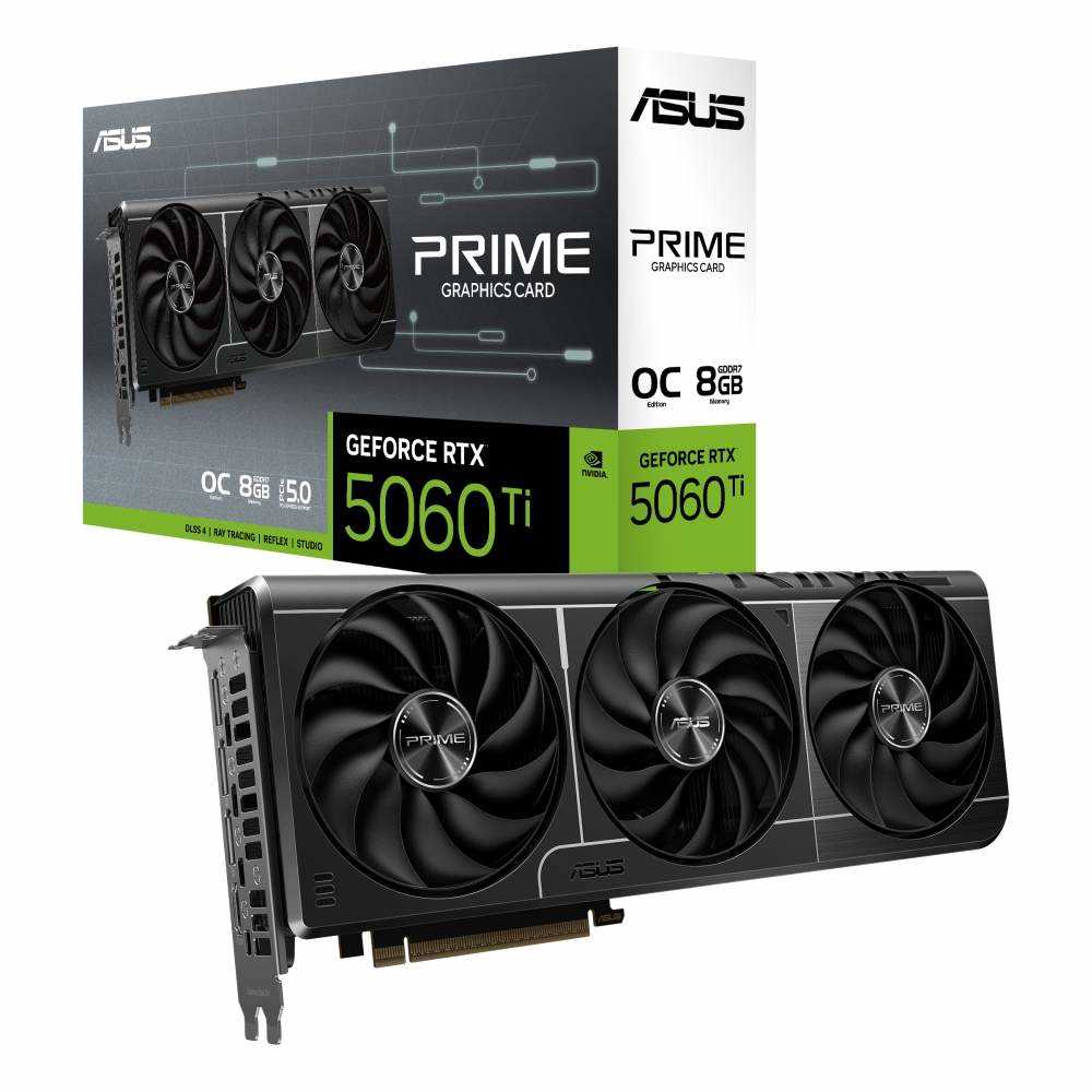 ASUS PRIME GeForce RTX 5060 Ti 8GB GDDR7 OC Edition | パソコン工房