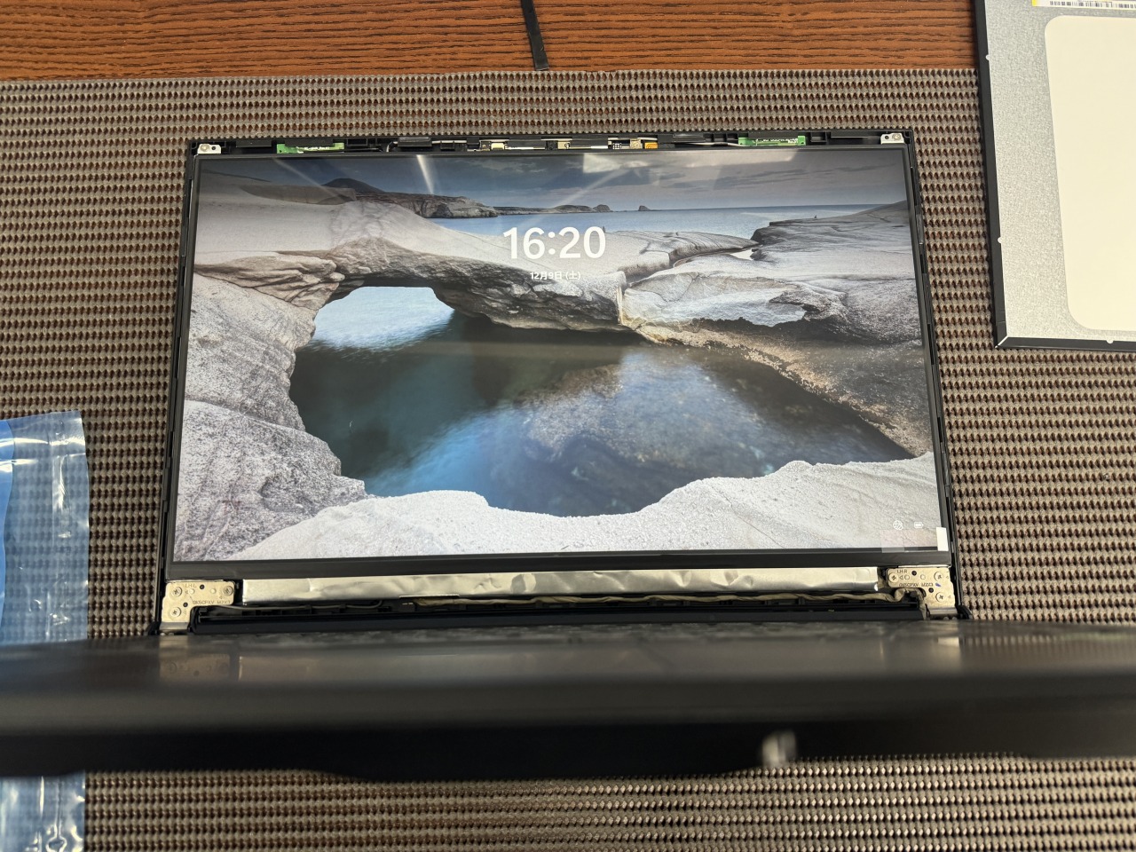 つくば市の個人様パソコン修理 液晶割れパネル交換 GALLERIA